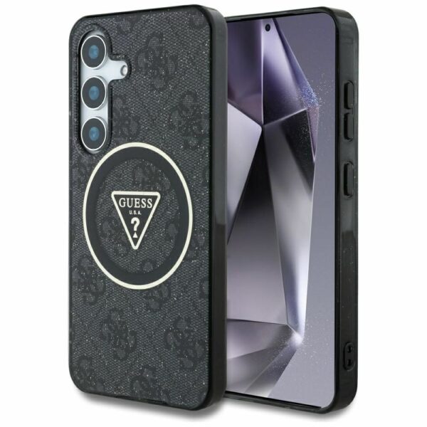 Θήκη GUESS Magnetic Glitter για Samsung S25 Plus Μαύρη