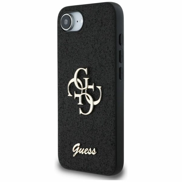 GUESS case for IPHONE 16e (SE 4 2025) GUHCPSE4HG4SGK (Fixed Glitter Big 4G) black