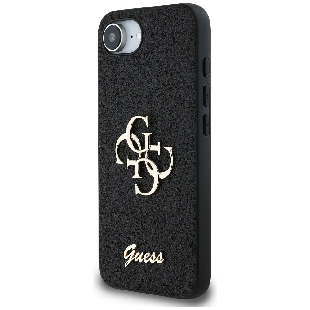 GUESS case for IPHONE 16e (SE 4 2025) GUHCPSE4HG4SGK (Fixed Glitter Big 4G) black