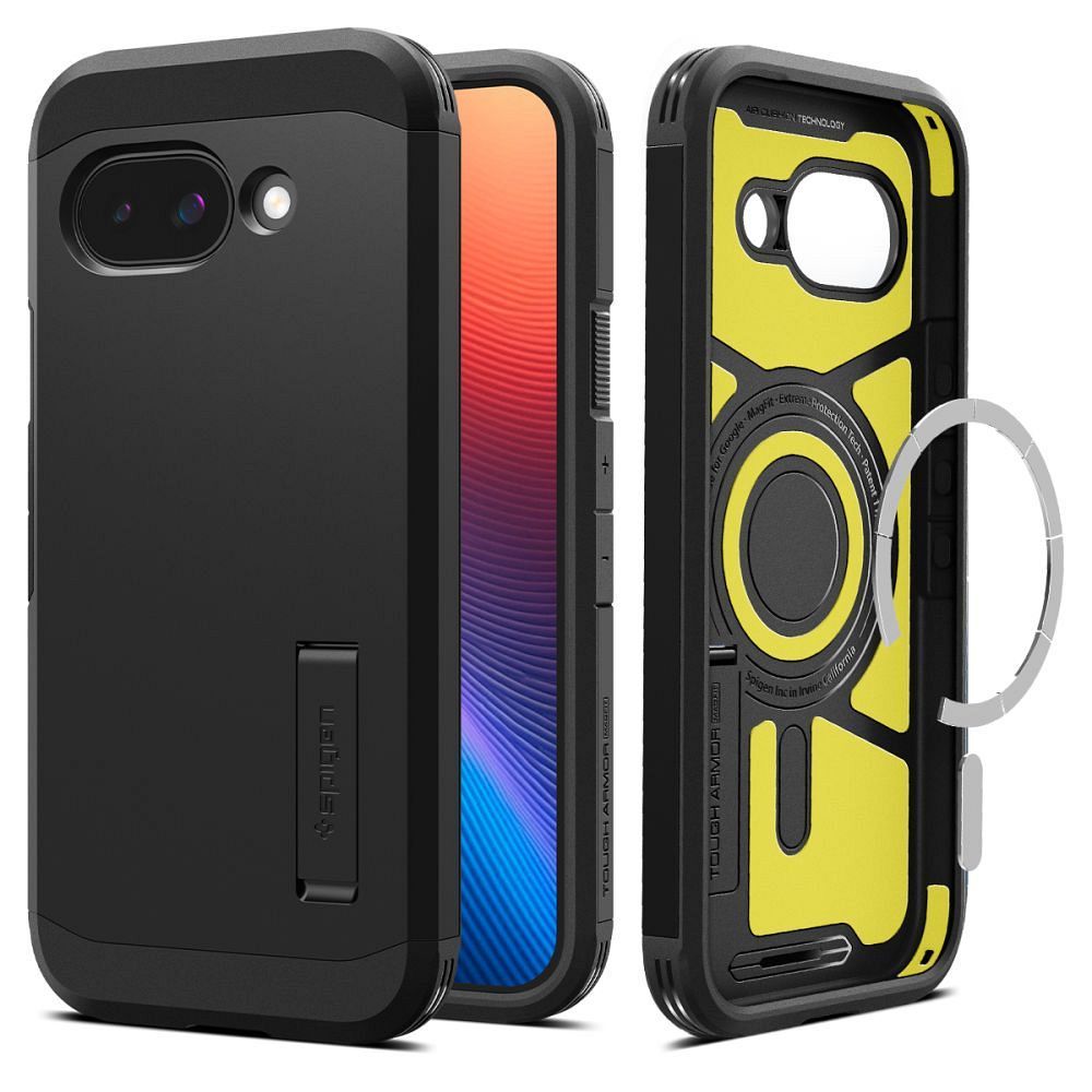 SPIGEN case TOUGH ARMOR MAG compatible with MagSafe for GOOGLE PIXEL 9A black