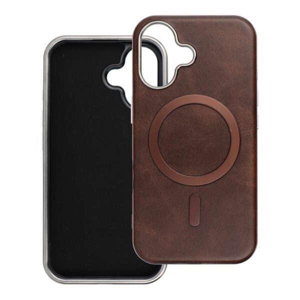 GENTLEMAN MAG COVER Case compatible with MagSafe for IPHONE 16e (SE 4 2025) brown