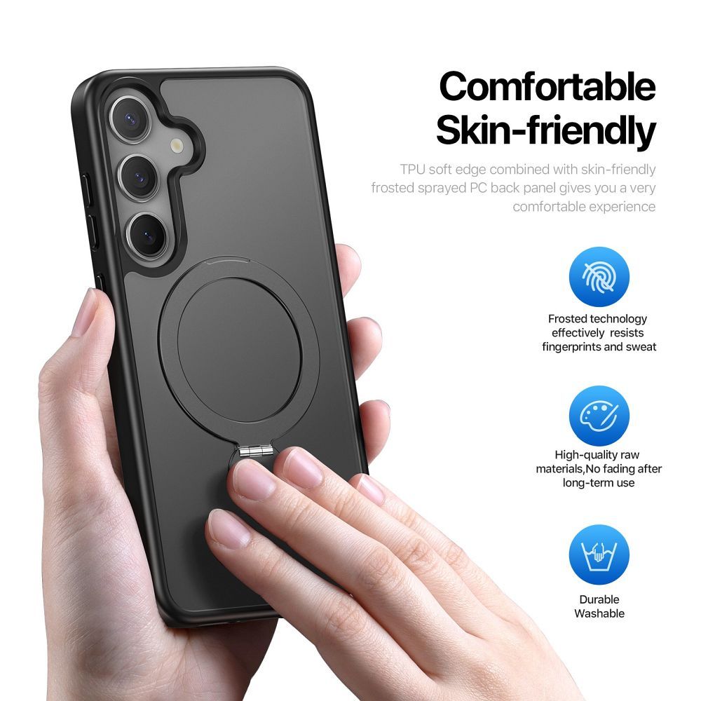 DUX DUCIS case YIND compatible with MagSafe for SAMSUNG S25 black