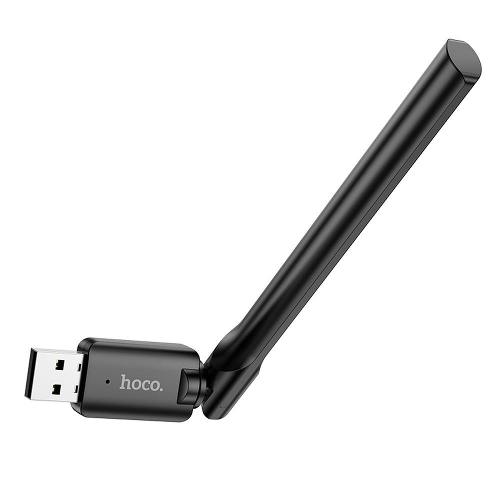 HOCO wireless network card with external antena USB Wifi4 HI32 black