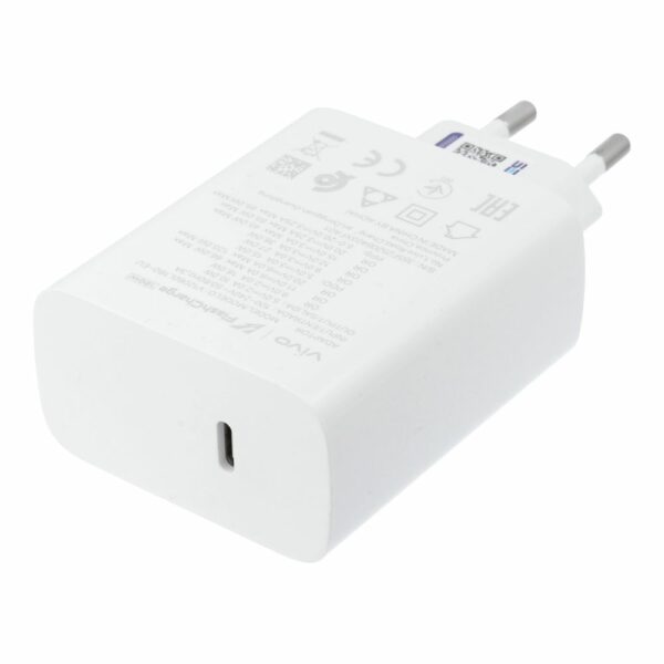 Γνήσιος Φορτιστής VIVO Flash Charge USB-C 120W Λευκός (Bulk)