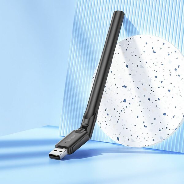 HOCO wireless network card with external antena USB Wifi4 HI32 black