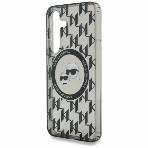 KARL LAGERFELD case for SAMSUNG S25 KLHMS25SHMCKMHK (Magnetic IML Metal Monogram KC Heads) black