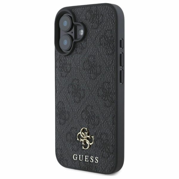 GUESS case for IPHONE 16 comaptible with MagSafe GUHMP16SP4SM4MK (PU 4G Small and Classic) black