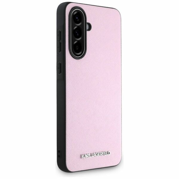 KARL LAGERFELD case for SAMSUNG A56 KLHCSA56PSAFWMCP (Saffiano Metal logo) pink