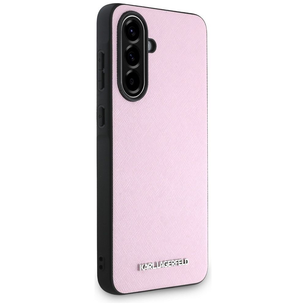 KARL LAGERFELD case for SAMSUNG A56 KLHCSA56PSAFWMCP (Saffiano Metal logo) pink