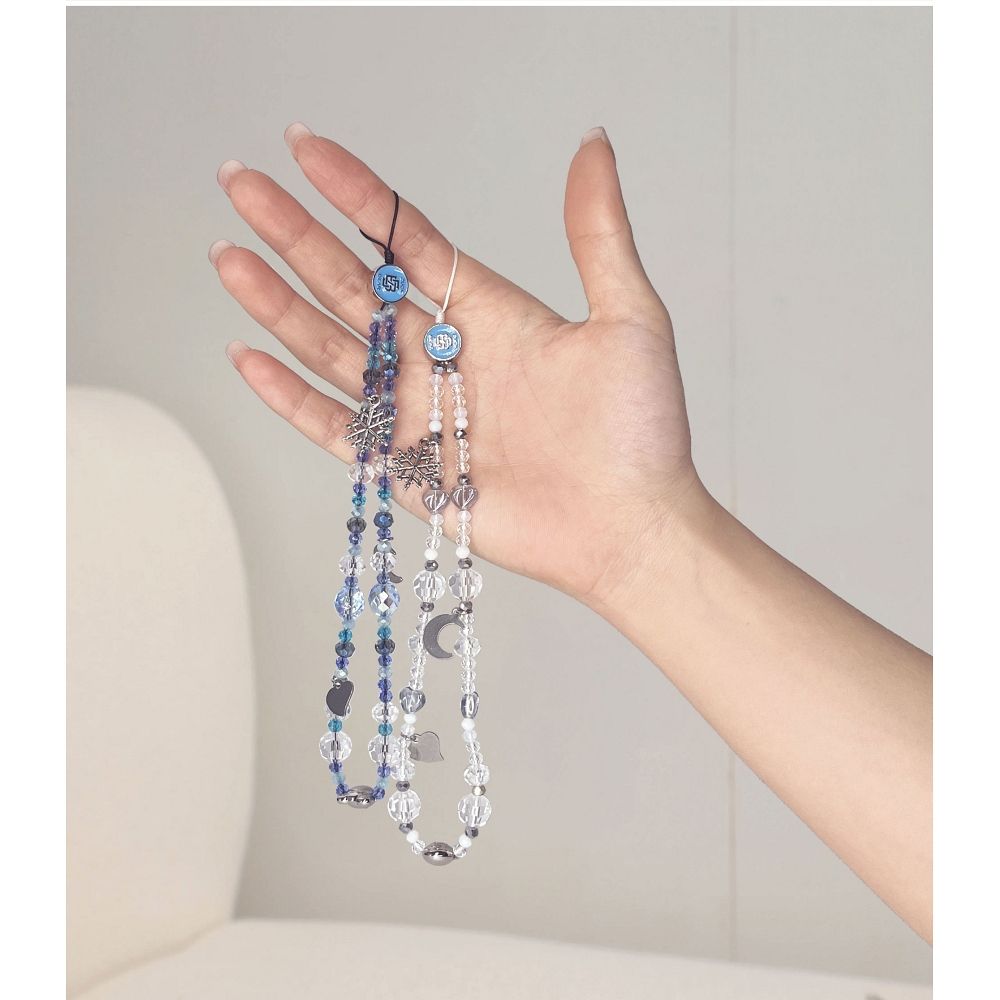 ZUCK BEAR wrist strap FREDA BEADED blue