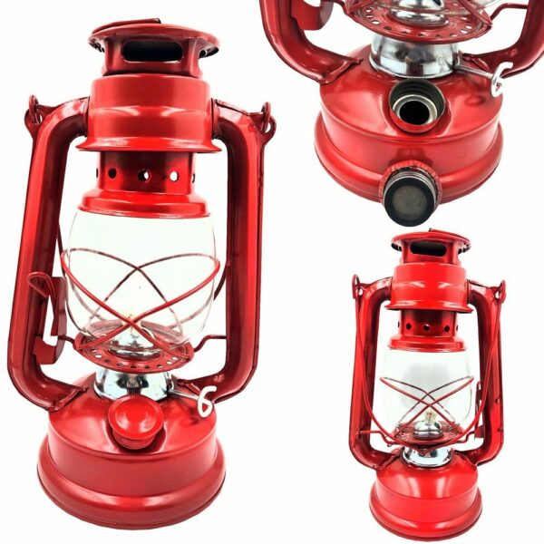 Oil lamp 24.5 cm RC032 red