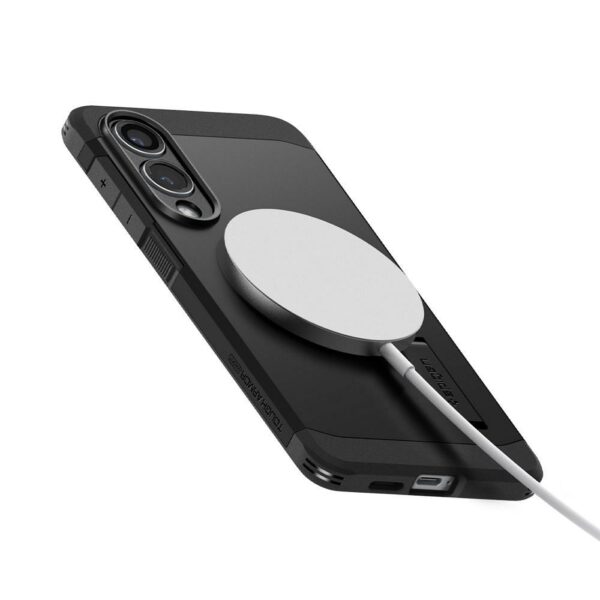 SPIGEN case TOUGH ARMOR compatible with MagSafe for SAMSUNG S25 Edge black