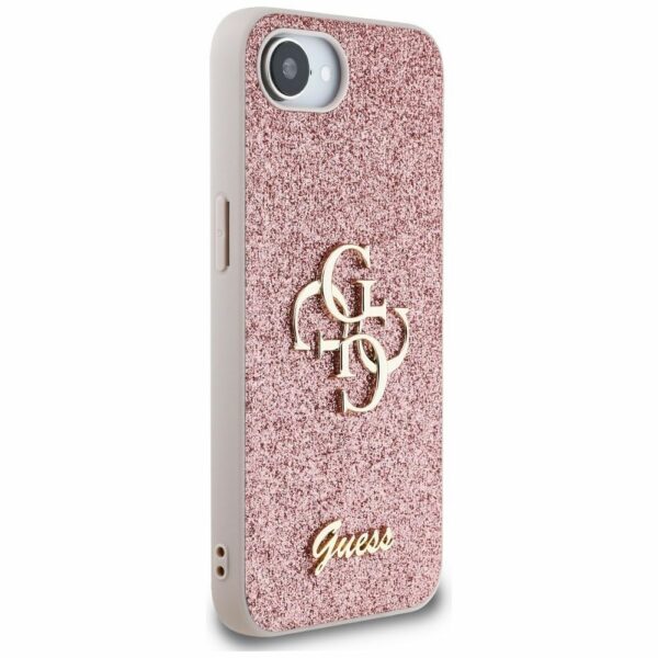 GUESS case for IPHONE 16e (SE 4 2025) GUHCPSE4HG4SGP (Fixed Glitter Big 4G) pink