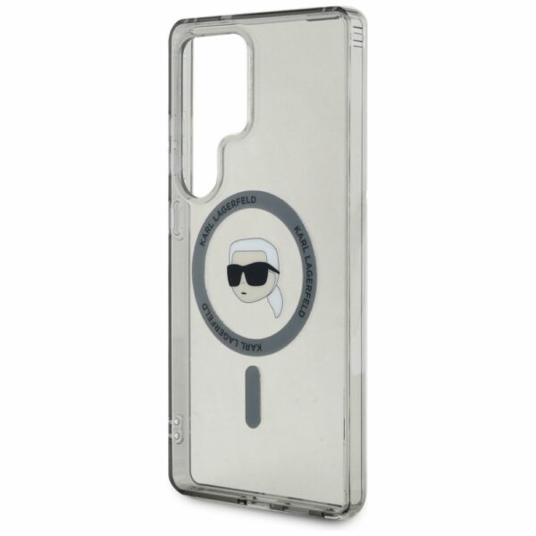 KARL LAGERFELD case for SAMSUNG S25 Ultra KLHMS25LHLSKIK (Magnetic IML Metal K. Heads) black