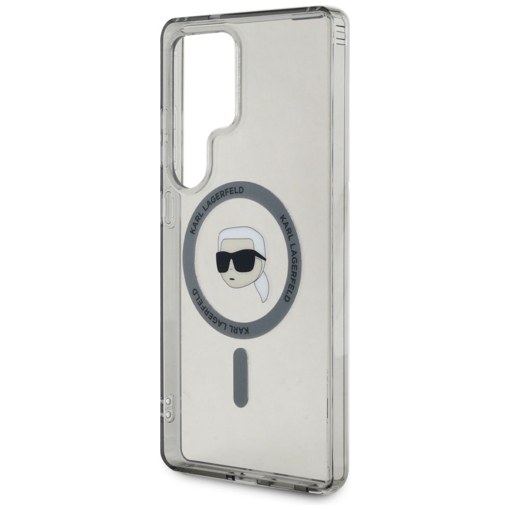 KARL LAGERFELD case for SAMSUNG S25 Ultra KLHMS25LHLSKIK (Magnetic IML Metal K. Heads) black