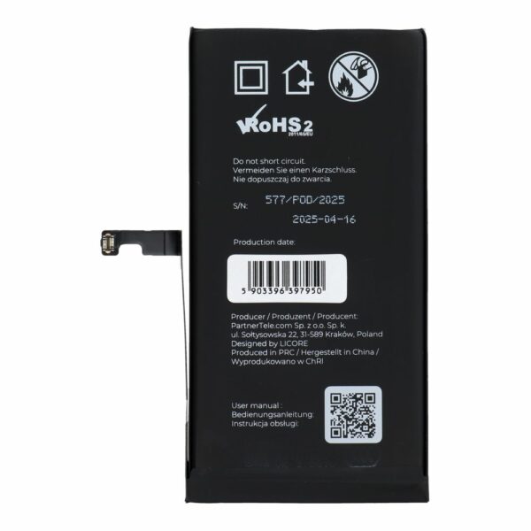 LICORE battery for IPHONE 15 Plus 4383 mAh
