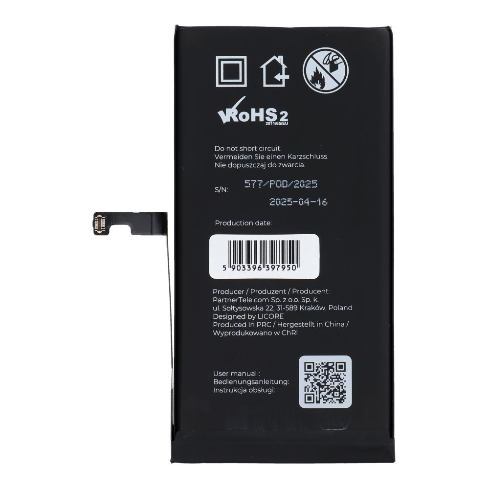 LICORE battery for IPHONE 15 Plus 4383 mAh