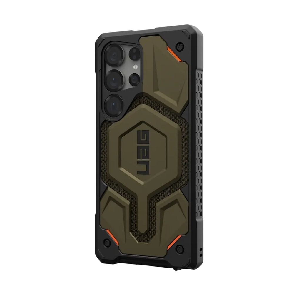 UAG Urban Armor Gear case MONARCH PRO with built-in magnet for SAMSUNG S25 Ultra 5G kevlar element green