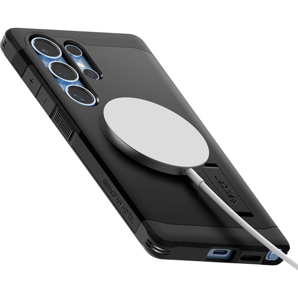 SPIGEN case TOUGH ARMOR compatible with MagSafe for SAMSUNG S25 Ultra black