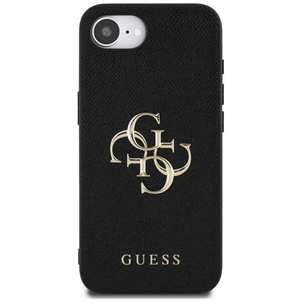 GUESS case for IPHONE 16e (SE 4 2025) GUHCPSE4PGT4MBK (PU Grained Big 4G and Classic) black