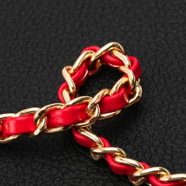 Chain / Rope with holder GLAMOUR fit all models 80mm max width RED