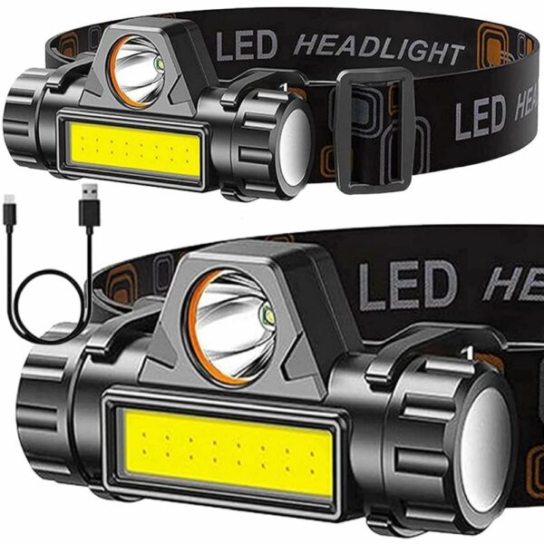 Head flashlight LED 4in1 with magnet and batter RC-K-1228 black
