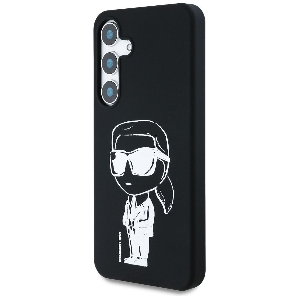 KARL LAGERFELD case for SAMSUNG S25 KLHMS25SPNYKGRTK (Magnetic Silicone Graffiti Ikonik) black