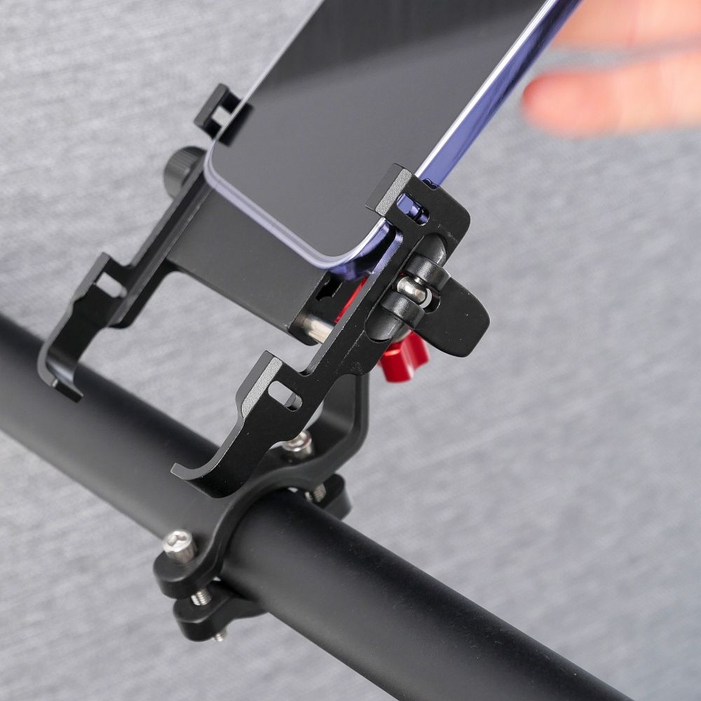 fd84bf0c56f79ce057cf458911b9c2a8 Bike / scooter aluminium holder for mobile phone FSBHD-106-6 black