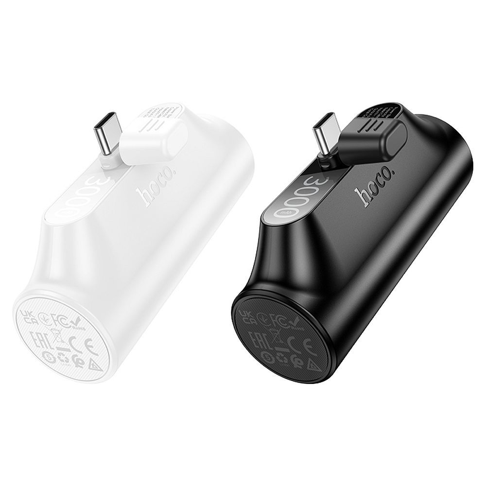 HOCO Powerbank 3000mAh με Ενσωματωμένο Connector Type-C J147 Μαύρο