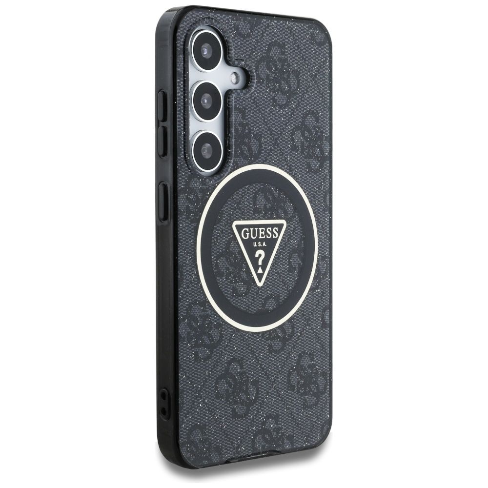 Θήκη GUESS Magnetic Glitter για Samsung S25 Plus Μαύρη