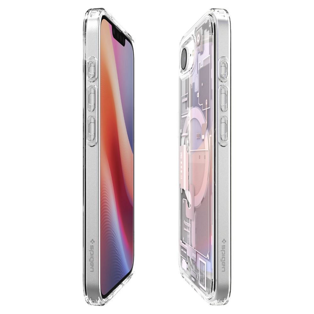 SPIGEN case ULTRA HYBRID MAG compatible with MagSafe for IPHONE 16E 2025 zero one white