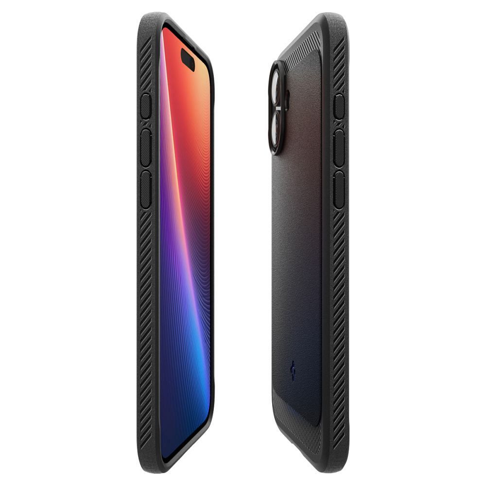 SPIGEN case RUGGED ARMOR MAG compatible with MagSafe for IPHONE 16 matte black