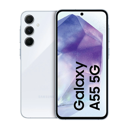 sama55_5g256bleu Samsung Galaxy A55 A556 5G Dual Sim 8GB RAM 256GB - Ice Blue