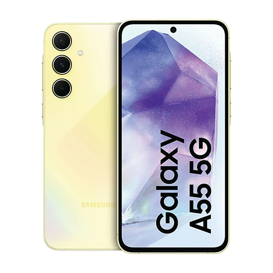 sama55_5g8128leeu Samsung Galaxy A55 A556 5G Dual Sim 8GB RAM 128GB - Lemon
