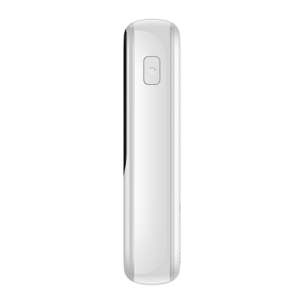 BASEUS powerbank 10 000 mAh with built-in cable Lightning + cable USB A to Type C PD QC3.0 3A 20W PPQD020002 white