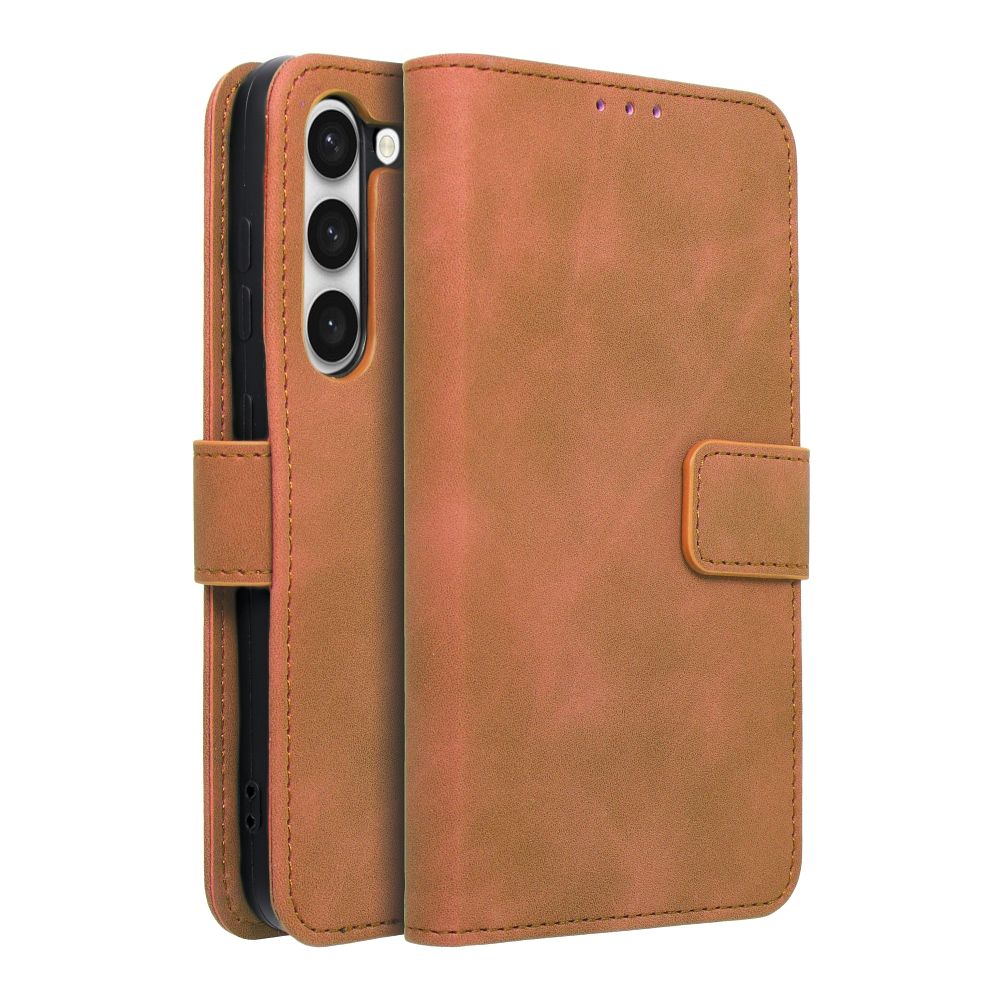 01d4a96f03f5a1d33f41e6e0152df504 TENDER Book Case for SAMSUNG S23 brown
