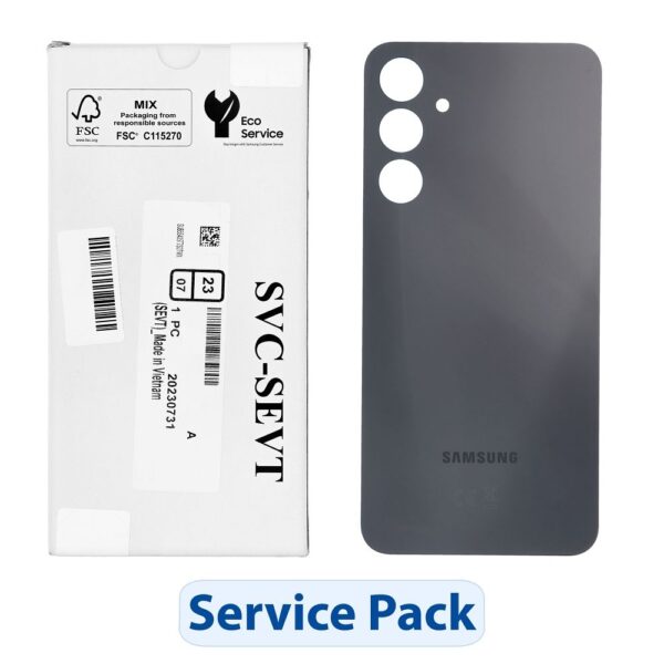 ServicePack Back Cover for SAMSUNG A16 5G A166B Black GH82-36030A