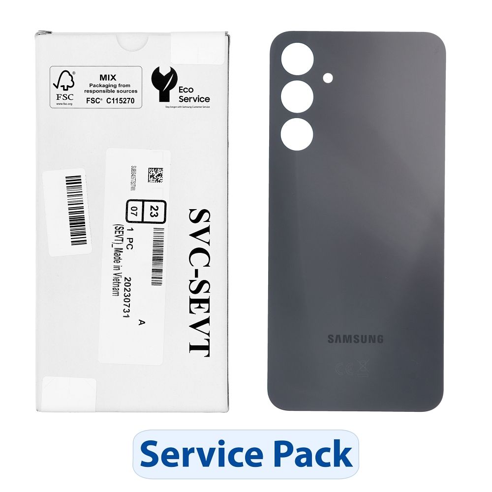 ServicePack Back Cover for SAMSUNG A16 5G A166B Black GH82-36030A