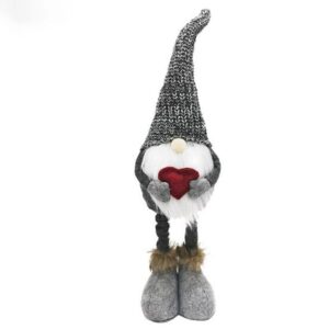 Christmas decoration elf on telescopic legs RC-K-1215 gray