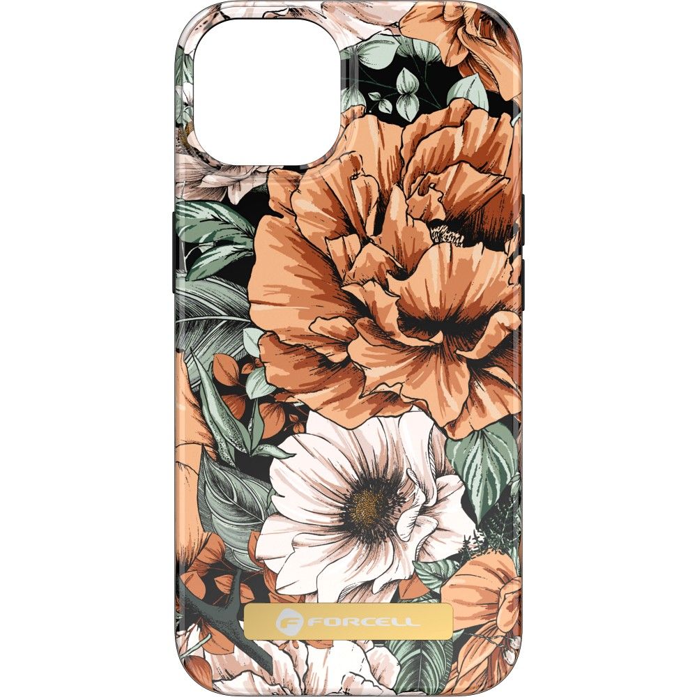 FORCELL F-PROTECT Mirage case compatible with MagSafe for IPHONE 14 bloom bush