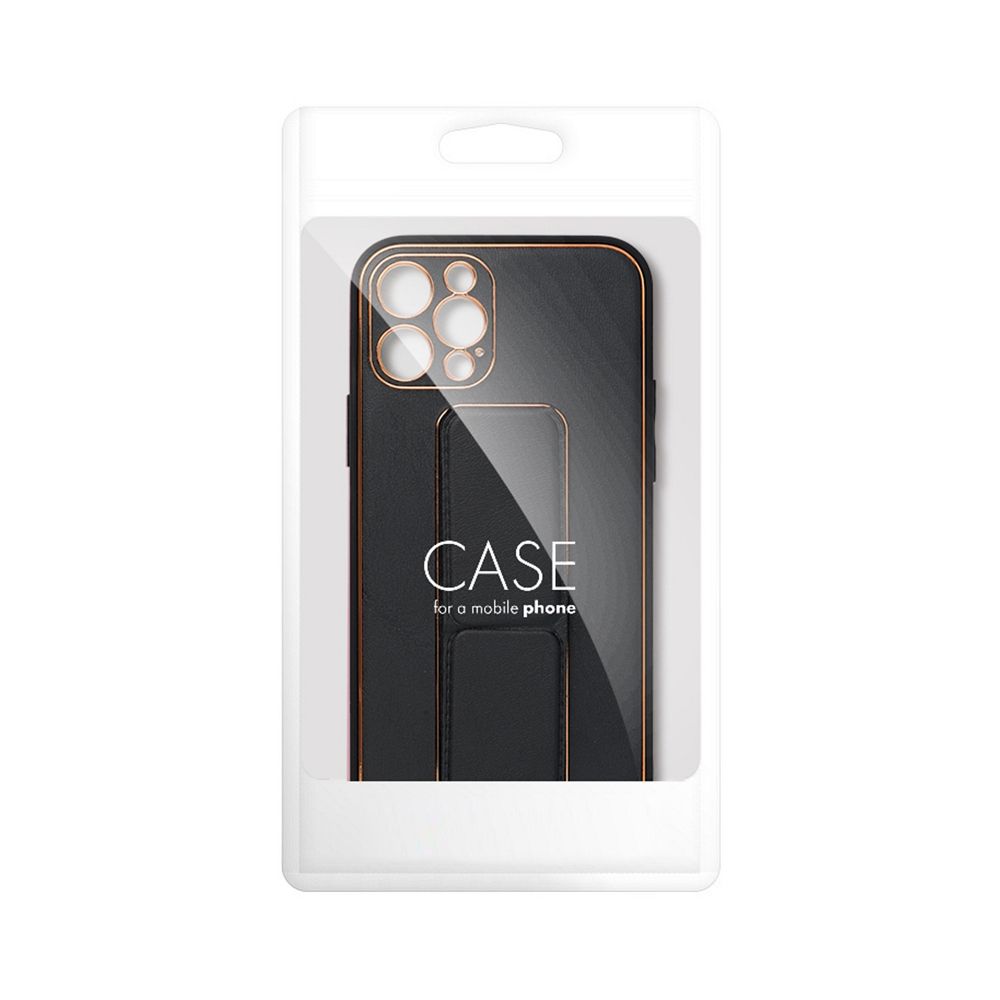 04277de9170992dcd40017c139dc1e88 LEATHER CASE KICKSTAND for IPHONE 15 Plus black