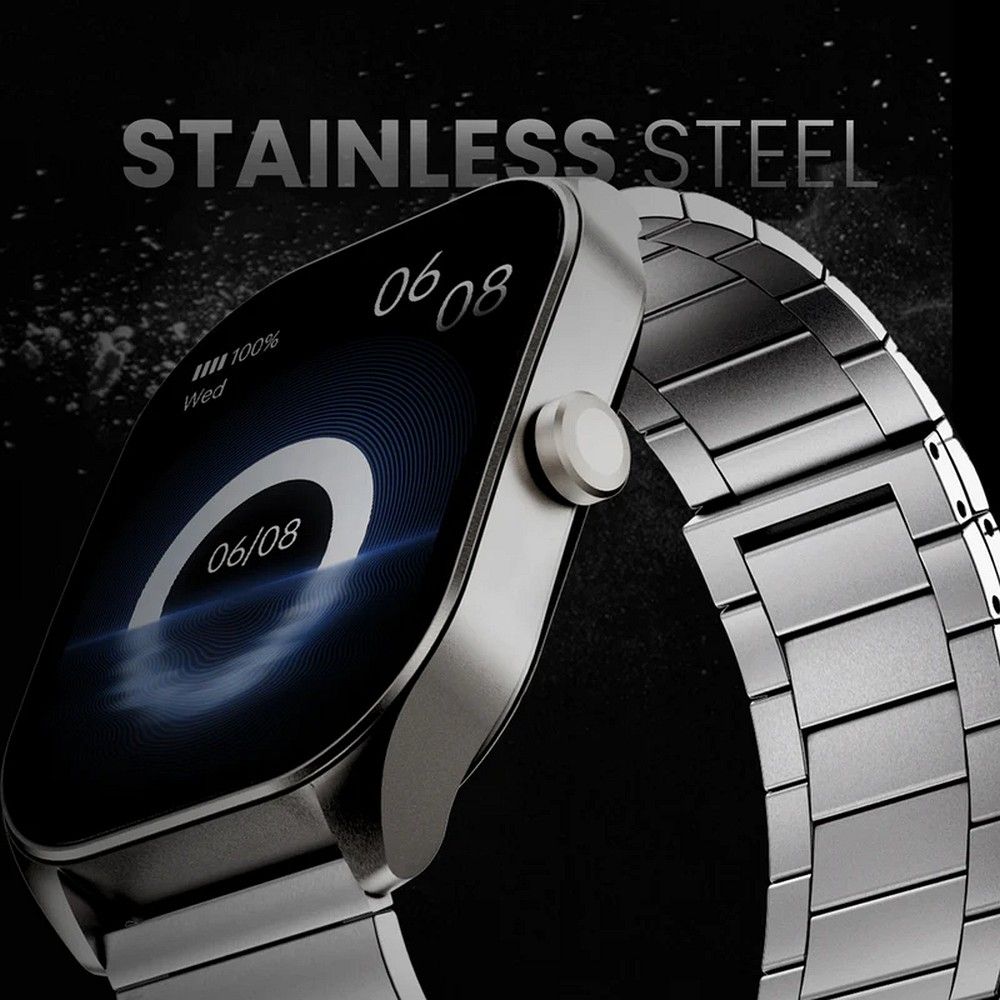 HIFUTURE stainless steel smartwatch with call function APEX (IP68) black