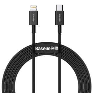 BASEUS cablel Type C to Apple Lightning 8-pin PD20W Power Delivery Superior Series Fast Charging CATLYS-C01 2 meter black