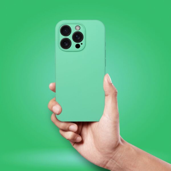 Case SILICONE 2mm for IPHONE 17 compatible with MagSafe mint
