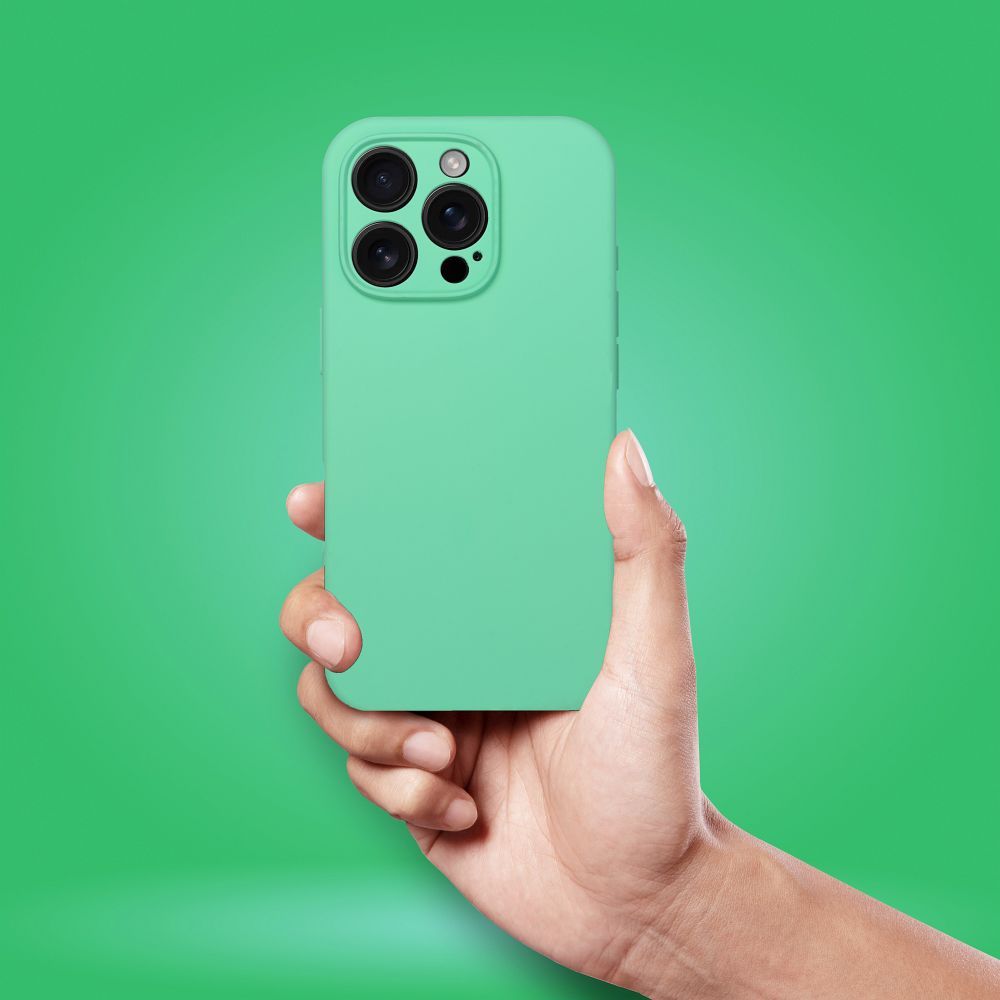 Case SILICONE 2mm for IPHONE 17 compatible with MagSafe mint