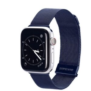 DUX DUCIS strap MILANESE stailess steel magnetic for Apple Watch 38 / 40 / 41 mm blue