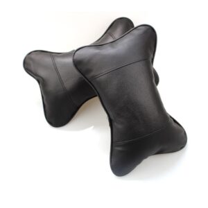 Car headrest pillow black