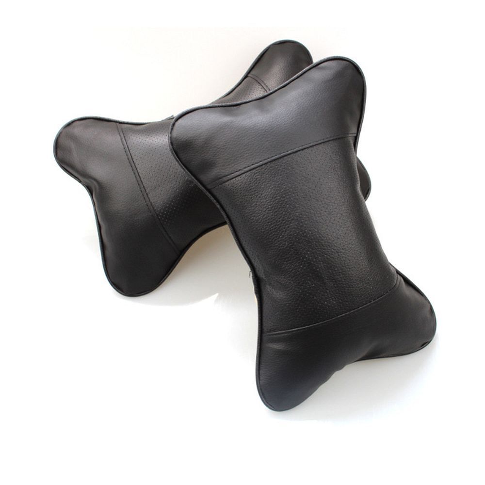 Car headrest pillow black