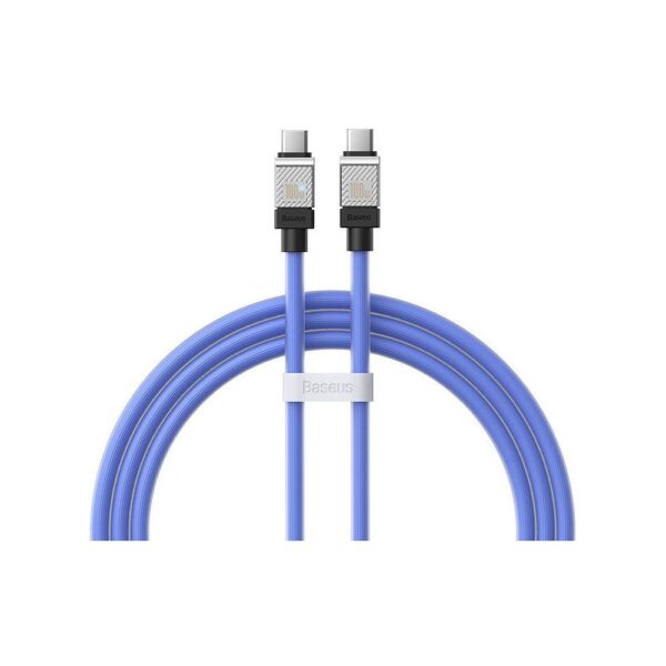 BASEUS cabel Type C to Type C PD 100W Coolplay CAKW000203 1 m blue