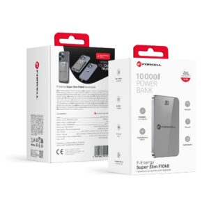 FORCELL F-ENERGY F10K8 Super Slim powerbank compatible with MagSafe PD3.0 QC4.0 15W 10000 mAh grey